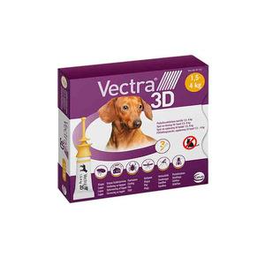 Vectra 3D Spot-On til hunde, 1,5-4 kg - 3 pipetter