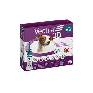 Vectra 3D Spot-On til hunde, 4-10 kg - 3 pipetter