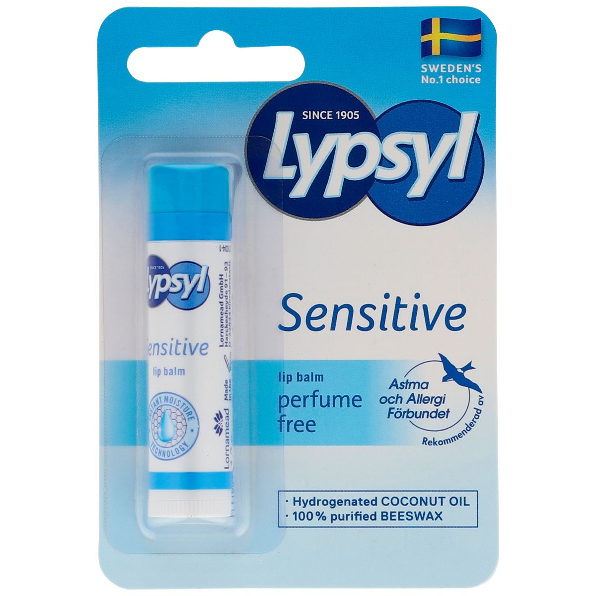 kløft Kammer Med det samme Lypsyl Sensitive læbepomade - 4,2 g. - Med24.dk