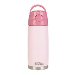 NÃ»by Termoflaske med sugerør - Pink