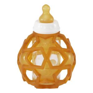 Hevea Baby Glasflaske Med Star Ball Cover Naturlig
