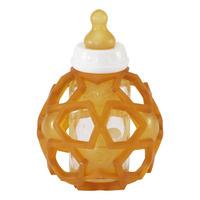 Hevea 2-i-1 Baby Glasflaske med Star Ball Cover - Naturlig