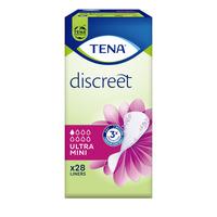 TENA Discreet Ultra Mini Inkontinenstrusseindlæg - 28 stk.