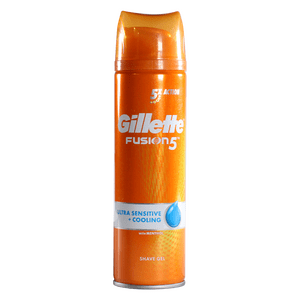 Gillette Fusion Proglide Shave Gel (Sensitive & Cooling Menthol) - 175 ml.