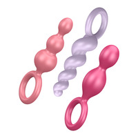 Satisfyer Booty Call Anal Plug sæt - Pink
