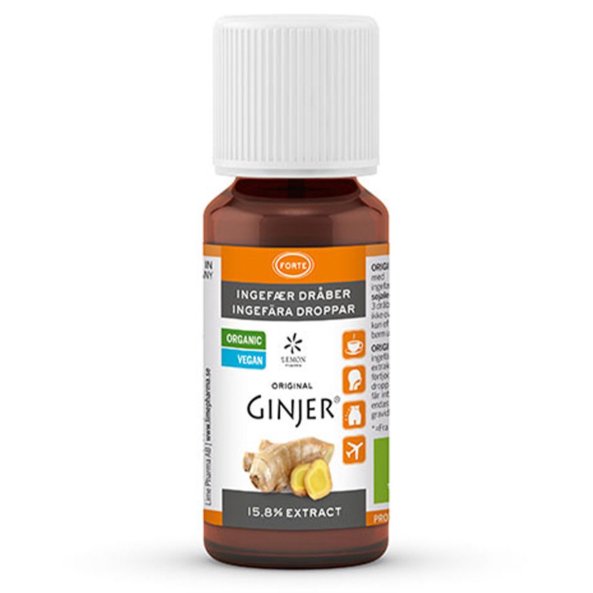 GINJER Ingefær Dråber Forte - 20 ml