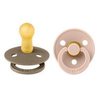 BIBS Colour Latex Dark Oak/Blush 2 pak - Str. 2