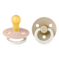 BIBS Colour GLOW Latex Blush/Vanilla 2 pak - Str. 1