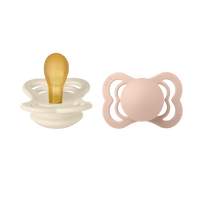 BIBS Supreme Latex Ivory/Blush 2 pak - Str. 1
