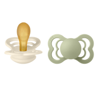 BIBS Supreme Latex Ivory/Sage 2 pak - Str. 2