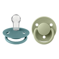 BIBS De Lux Silicone Onesize 2 pak - Island Sea/Sage
