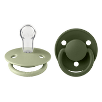 BIBS De Lux Silicone Onesize 2 pak - Sage/Hunter Green