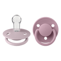 BIBS De Lux Silicone Onesize 2 pak - Dusky Lilac/Heather