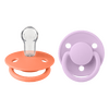 BIBS De Lux Silicone Onesize 2 pak - Flere farver - Papaya/Violet Sky