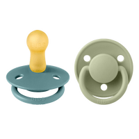 BIBS De Lux Latex Island Sea/Sage 2 pak - Str. 2