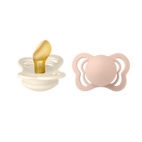 BIBS Couture Latex Ivory/Blush 2 pak - Str. 1