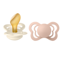 BIBS Couture Latex Ivory/Blush 2 pak - Str. 2