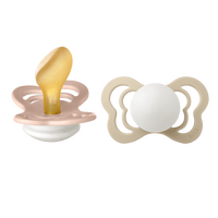BIBS Couture GLOW Latex Blush/Vanilla 2 pak - Str. 2