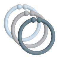 BIBS Loops Baby Blue/Cloud/Petrol - 12 pak