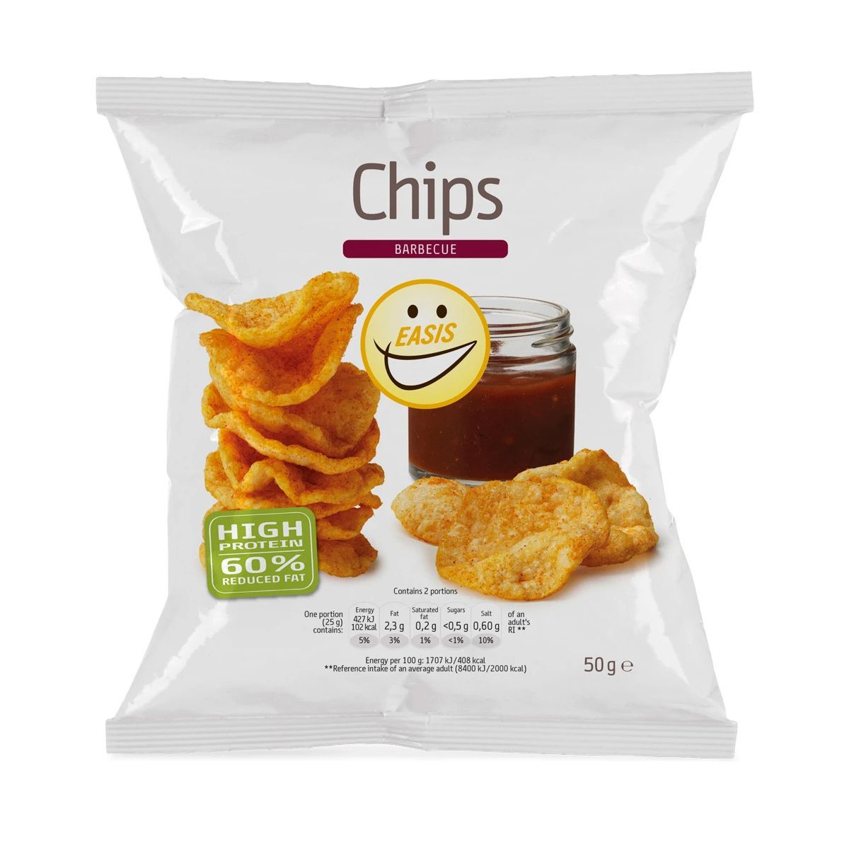 Easis Chips med Barbecue 50 g Med24.dk