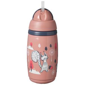 Tommee Tippee Drikkedunk m. sugerør Pink - 266 ml.