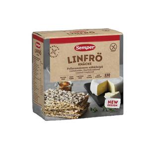 8: Semper Knækbrød hørfrø glutenfri - 230 g