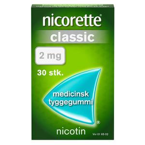 2: Nicorette Tyggegummi (Classic), 2 mg - 30 stk