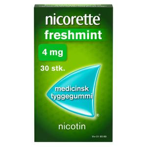 Nicorette Tyggegummi (Freshmint), 4 mg - 30 stk
