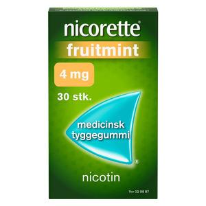 9: Nicorette Tyggegummi (Fruitmint), 4 mg - 30 stk