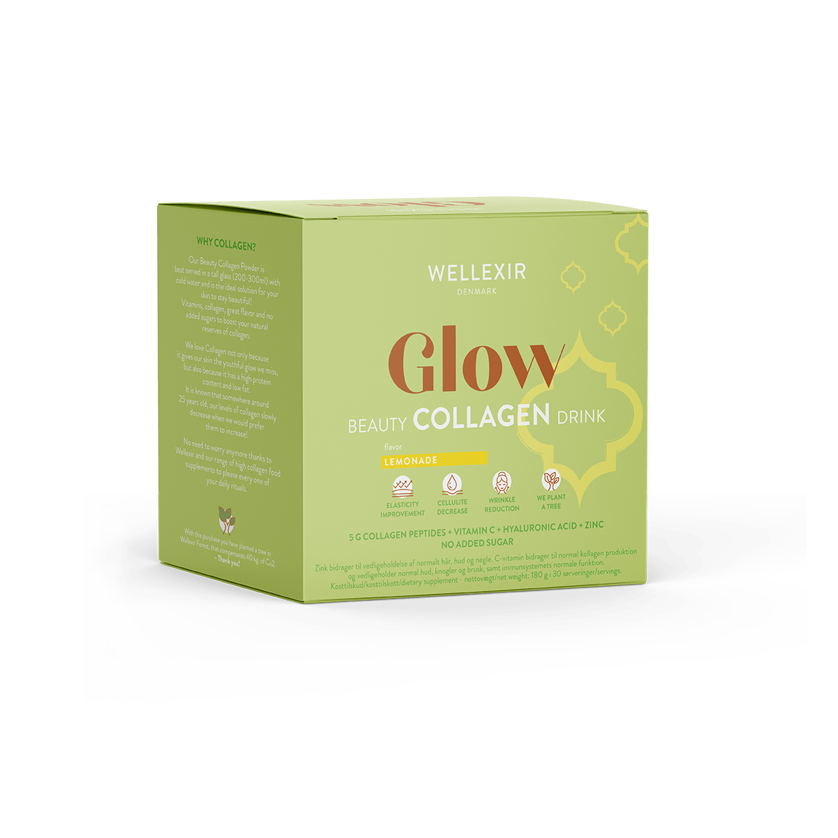 Wellexir Glow Beauty Drink Lemonade - 30 stk.