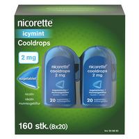 Nicorette Cooldrops Icy mint 2 mg - 160 sugetabletter