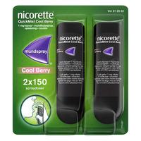 Nicorette Quickmist mundspray Cool Berry - 2x150 doser