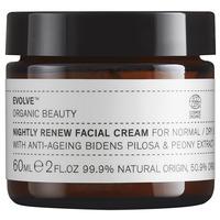 Evolve Organic Beauty Nightly Renew Facial Cream - 60 ml.