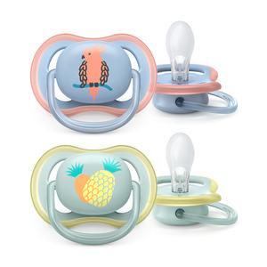 Philips Avent Ultra Air Sutter 0-6 mdr Ananas/Papegøje 2-pak