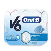 V6 Oral-B Tyggegummi Peppermint - 10 stk.