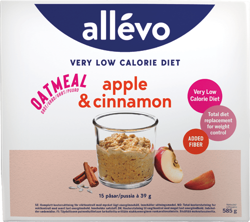 Allévo VLCD Oatmeal Apple & Cinnamon - 15x39 g