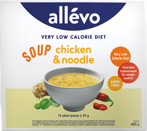 Allévo VLCD Soup Chicken & Noodle - 15x39 g