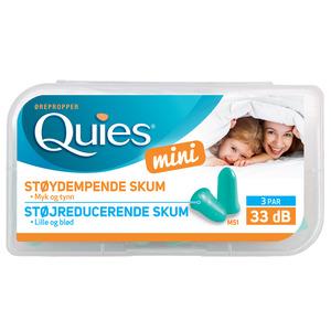 Quies Mini ørepropper skum - 3 par