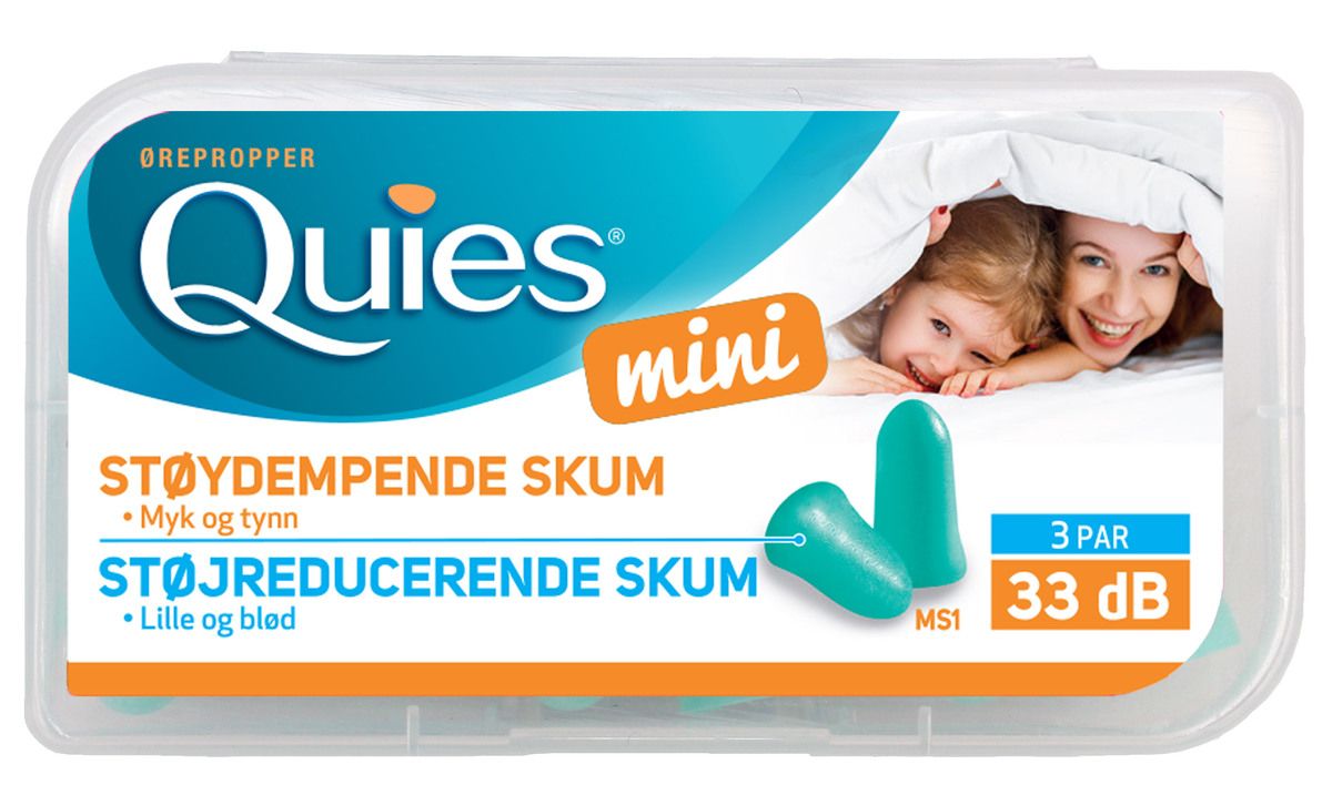 Køb Quies Mini skum 3 par billigt hos Med24.dk