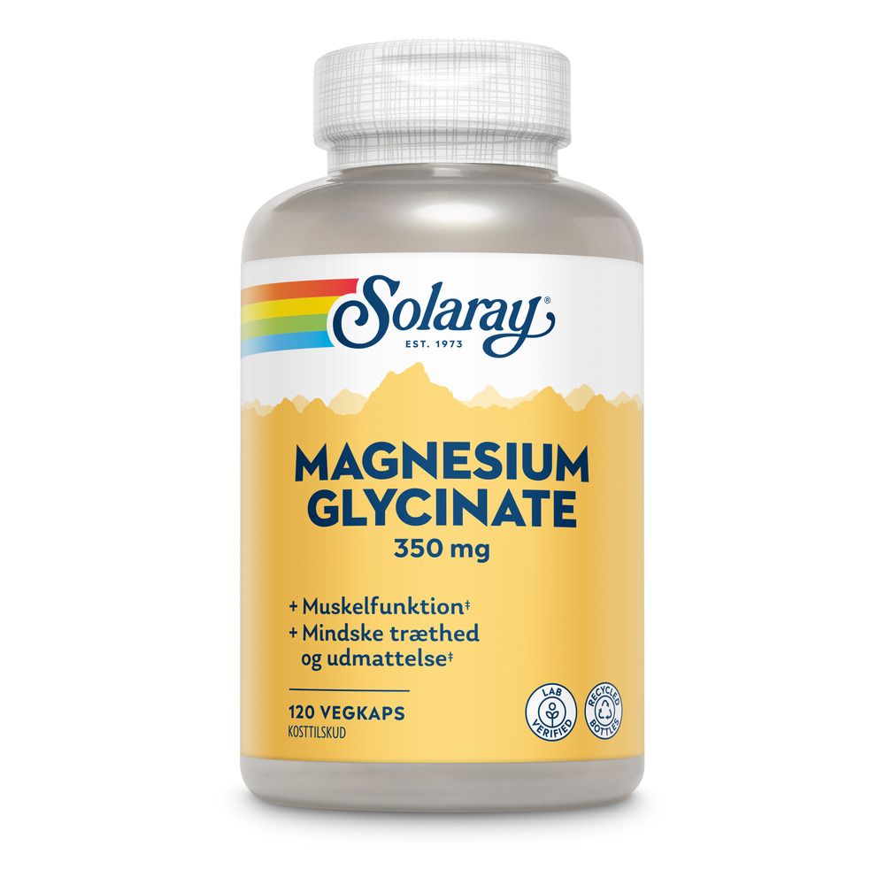 Køb Solaray Magnesium Glycinate 120 kaps. hos Med24.dk