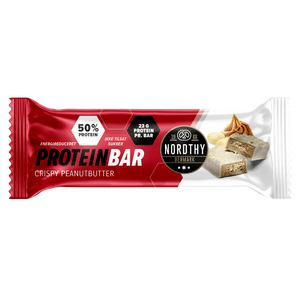 Nordthy Proteinbar med Peanutbutter og Hvid Chokolade