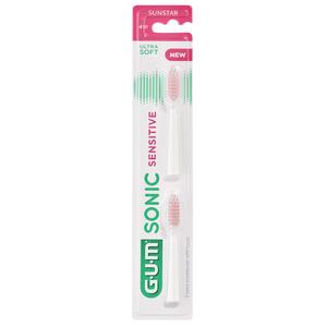 Gum Sonic Sensitive Børstehoveder Ultra Soft - 2 stk.