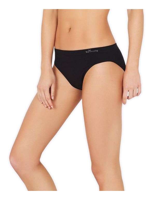 Madison Vilje at klemme Køb Boody Classic Bikini trusser, sort billigt hos Med24.dk