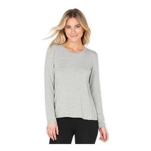 Boody Women's Long Sleeve Round Neck T-Shirt, grå