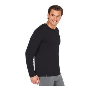 Boody Men's Long Sleeve Crew Neck T-Shirt, sort