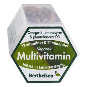 Berthelsen Vegansk Multivitamin 180 Tabl Fra Berthelsen Naturprodukter