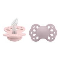 BIBS Infinity Silicone Anatomisk Blossom/Dusky Lilac 2 pak - Str. 1