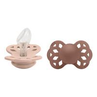 BIBS Infinity Silicone Anatomisk Blush/Woodchuck 2 pak - Str. 2