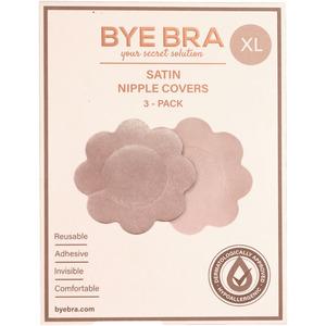 Bye Bra Silk Nipple Covers XL Nude - 3 par