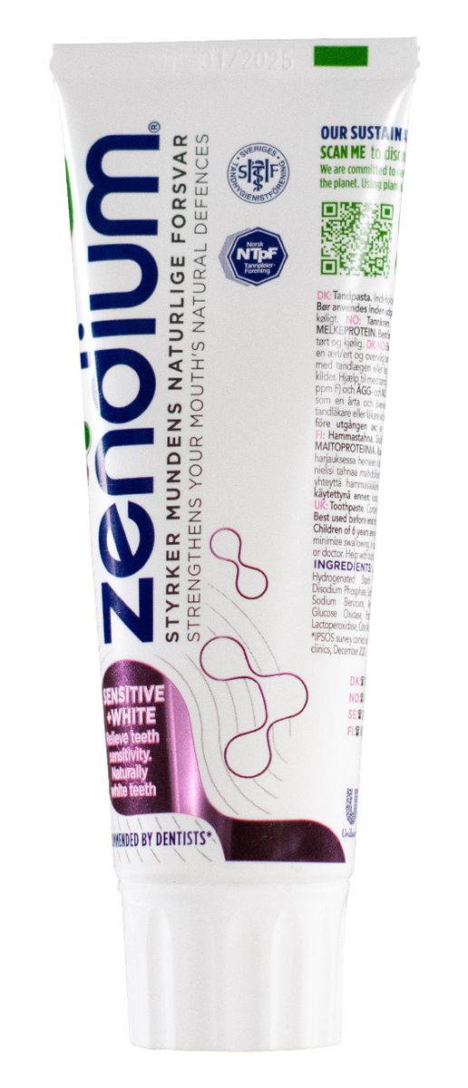 Køb Zendium Sensitive + White - ml. billigt hos Med24.dk
